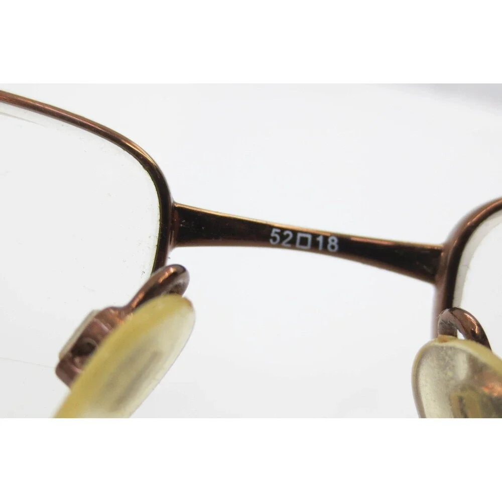 Genesis Altair 2040 Chestnut Brown Rectangular Eyeglass Frames 52-18-140